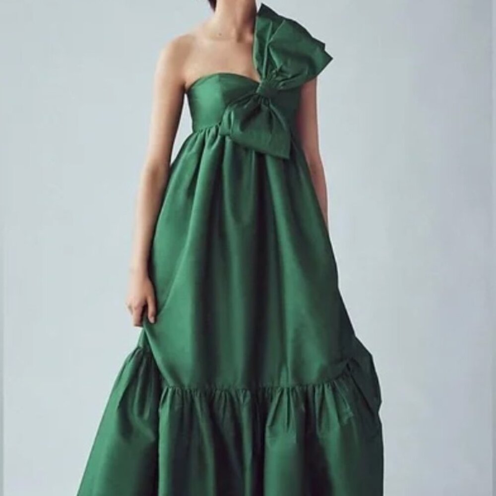Anthropologie Atsu Sally Bow Midi Dress